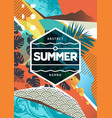 summer abstract background with mixed textures vector image vector image