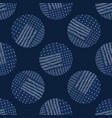 embroidery circle sashiko kantha pattern vector image vector image