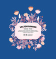 floral frame design vector image vector image