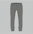 mens black jeans vector image