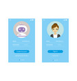 modern user interface ux ui screen template vector image