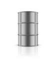 3d realistic silver steel vector image