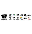 a set of logos for the photographer vector image vector image