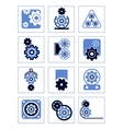 set of symbols gear vector image vector image