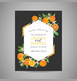 botanical wedding invitation card save date vector image vector image