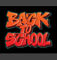 graffiti style lettering text design vector image