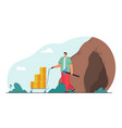 man making money flat vector image