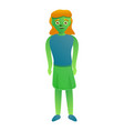 woman zombie icon cartoon style vector image