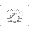 doodle camera icon vector image