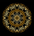 gold circular pattern vector image