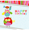 template birthday greeting card vector image vector image