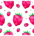 seamless pattern with faceted berries vector image vector image