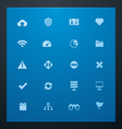 universal glyphs 8 web icons vector image vector image