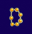 space constellation letter vector image
