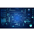 abstract technology ui futuristic concept hud vector image