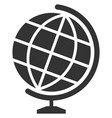 globe black icon geography tool world symbol vector image vector image