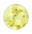 moon watercolor planet on the white background vector image