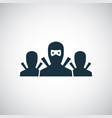 ninja team icon for web and ui on white background vector image