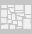 realistic detailed 3d paper scraps set vector image