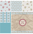 vintage retro patterns vector image