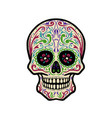 ghotic sugar skull vector image vector image
