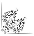 ornamental corner retro classic swirl border vector image vector image