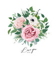 art floral watercolor bouquet editable vector image vector image