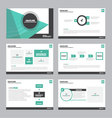 green black presentation templates infographic set vector image