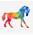 horse geometric shapes vector image