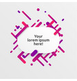 dynamic and colorful template for advertising vector image