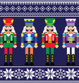 christmas jumper or sweater seamless pattern vector image vector image