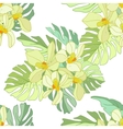seamless pattern of exotic flowers vector image