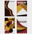set of abstract flyers design background vector image vector image