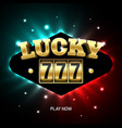 triple lucky sevens slot machine casino jackpot vector image vector image