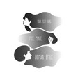 women with cloud hair vector image vector image