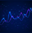 business diagrams and charts on blue background vector image vector image