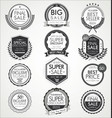 retro vintage sale badges and labels collection vector image