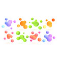 3d abstract blobs set vector image vector image
