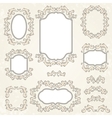 design elements and page decoration vintage frames vector image