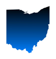 map of ohio vector image vector image