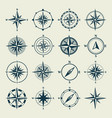 vintage marine wind rose nautical chart vector image