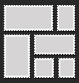 retro old post stamp set vector image vector image