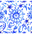 blue watercolor pattern vector image vector image