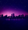 night city skyline vector image vector image
