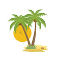 tropical island vector image vector image