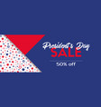 presidents day sale banner template vector image vector image