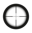 weapon sight sniper rifle optical scope hunting vector image