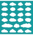 clouds collection of flat icons vector image