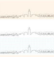 marrakesh hand drawn skyline vector image