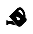 watering can black glyph icon vector image vector image